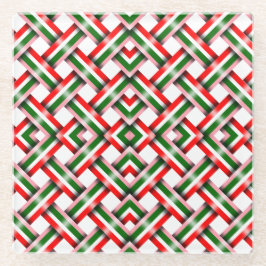 Candy cane-julkort, sömlöst, platta Helgdag