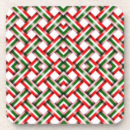 Candy cane-julkort, sömlöst, platta Helgdag Underlägg