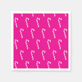 Candy cane Julrött Pappersservett