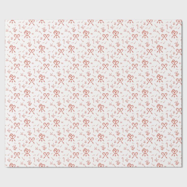 Candy Cane Jumble Presentpapper (Seam)