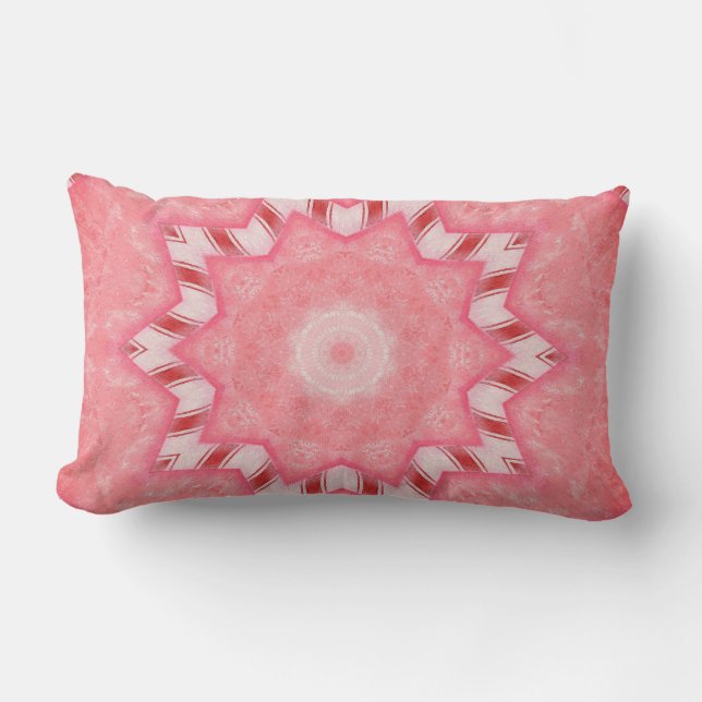Candy cane Kaleidoscope Lumbar Pillows Lumbarkudde (Framsida)
