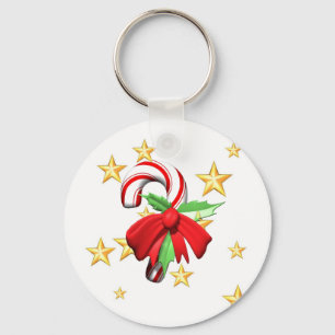 Candy cane Keychain Nyckelring