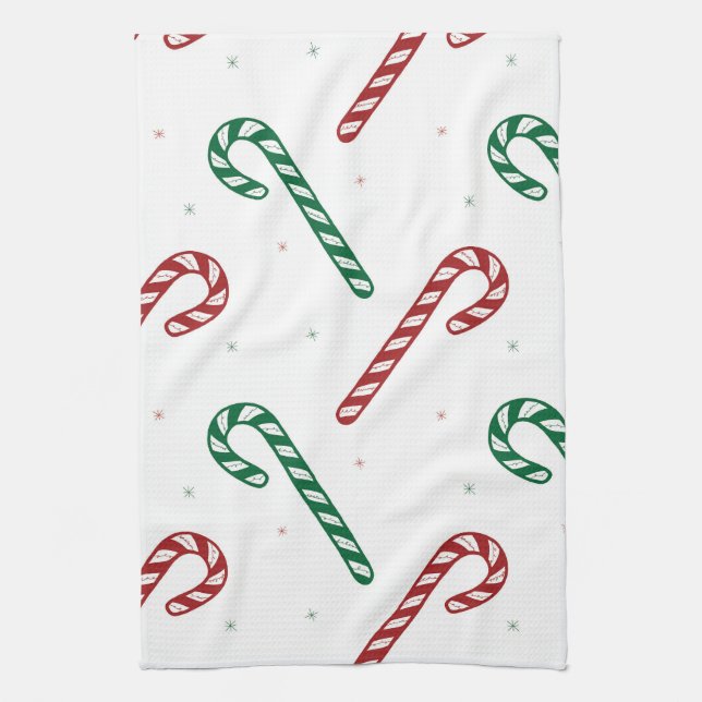 Candy Cane Kökshandduk (Vertikal)