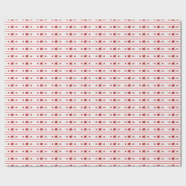 Candy Cane Kör-Small Presentpapper (Platt)