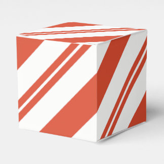 Candy Cane Kör - Stor randig diagonal Presentaskar