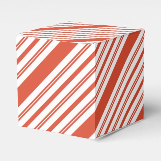 Candy Cane Kör-Stripe-Diagonal Presentaskar (Framsidan Sidan)