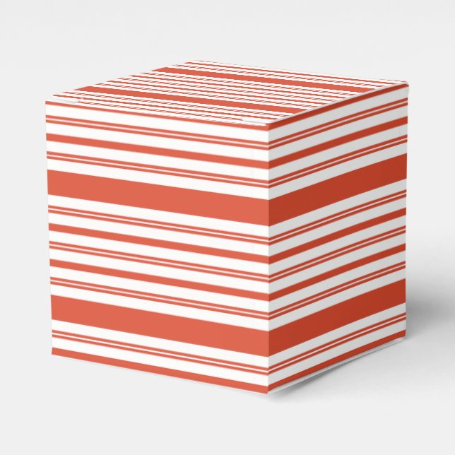 Candy Cane Kör-Stripe-Horisontell Presentaskar (Framsidan Sidan)