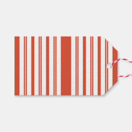 Candy Cane Kör-Stripe-Vertikal Presentetikett