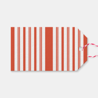 Candy Cane Kör-Stripe-Vertikal Presentetikett
