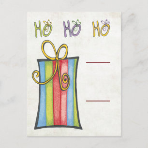 candy cane-kortinnehavare vykort