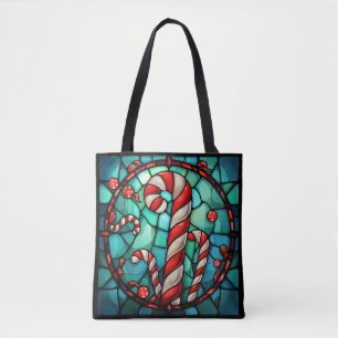 Candy cane-lagat glas tygkasse