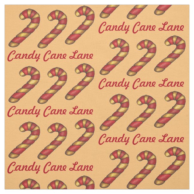 Candy cane Lane-Helgdag Cookie Baking Tyg (Provkarta)
