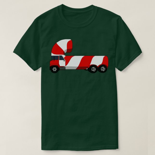Candy cane Lastbil T Shirt (Design framsida)