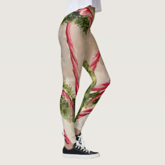 Candy cane leggings