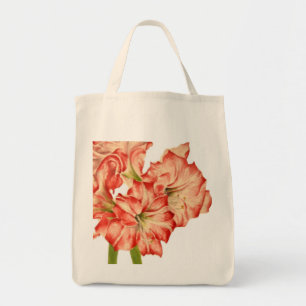 Candy cane Lilies vid Livsmedel Tote Tygkasse