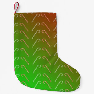 Candy cane liten julstrumpa