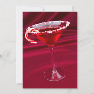 Candy Cane Martini Inbjudningar
