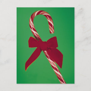 Candy cane med band vykort