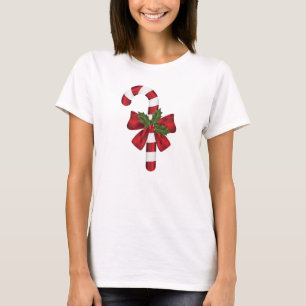 Candy cane med häll och julklapp t shirt