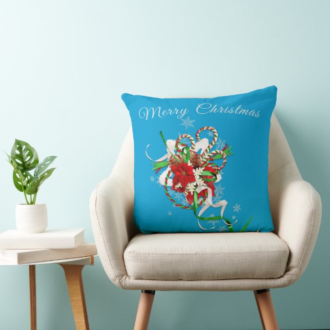 Candy cane med Himlar Blue Personlig Kudde (Stol)