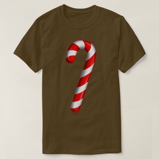Candy Cane Merry and Bright Red and White Candy Sw T Shirt (Design framsida)