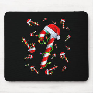 Candy cane Merry och Bright Red and White Candy Ch Musmatta