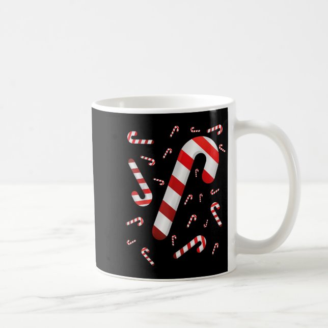 Candy cane Merry och Bright Red and White Candy Co Kaffemugg (Höger)