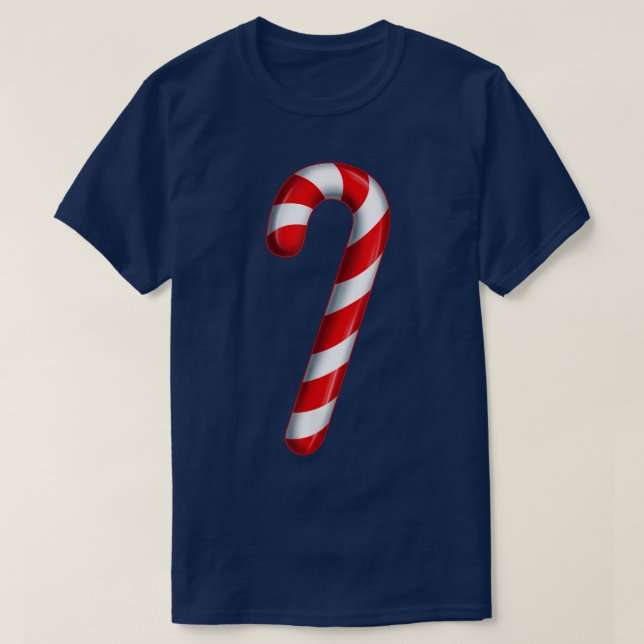 Candy cane Merry och Bright Red and White Candy Co T Shirt (Design framsida)