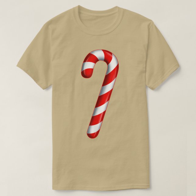Candy cane Merry och Bright Red and White Candy Co T Shirt (Design framsida)