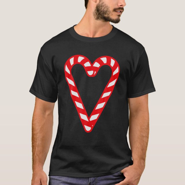 Candy cane Merry och Bright Red and White Candy Co T Shirt (Framsida)