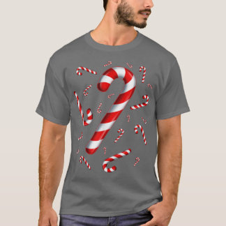 Candy cane Merry och Bright Red and White Candy Co T Shirt