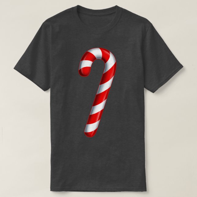 Candy cane Merry och Bright Red and White Candy Co T Shirt (Design framsida)