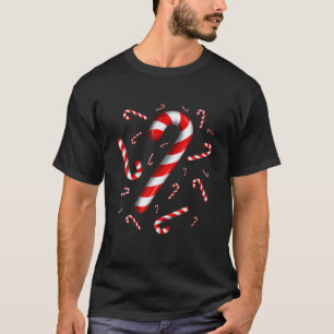 Candy cane Merry och Bright Red and White Candy Co T Shirt