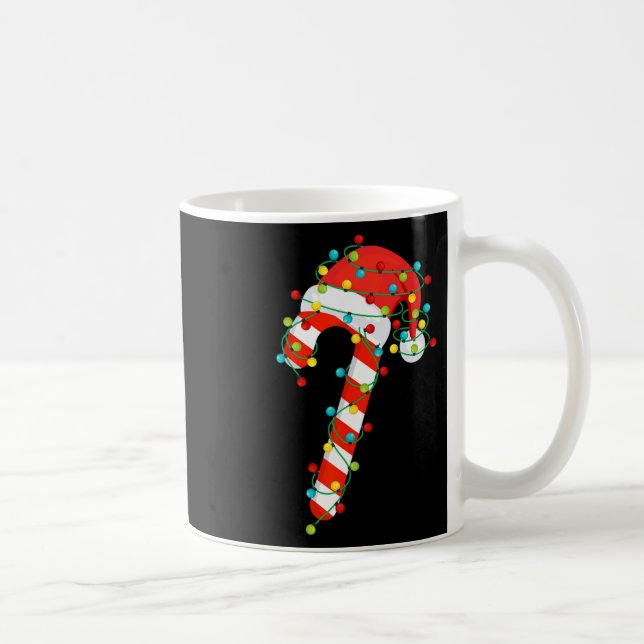 Candy cane Merry och Ljus Manar W Kaffemugg (Höger)