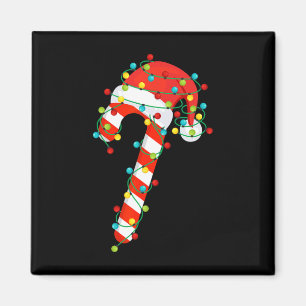 Candy cane Merry och Ljus Manar W Magnet