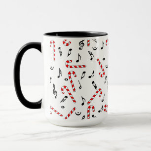 Candy cane Musik noter Mugg