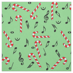 Candy cane Musik noter Tyg