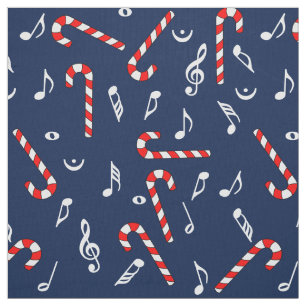 Candy cane Musik noter Tyg