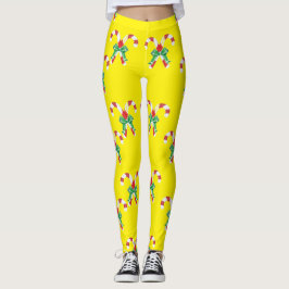 Candy cane och band leggings