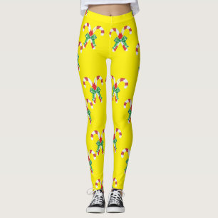 Candy cane och band leggings