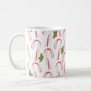 Candy cane och Holly Coffee Mugg