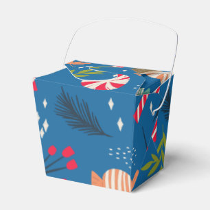 Candy cane och slågen in julgodis presentaskar