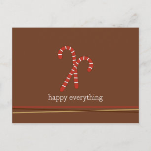 Candy cane och strängar Helgdag/jul Helg Vykort