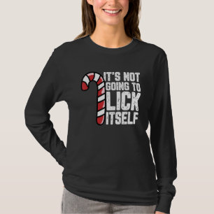 Candy cane olämpligt Vuxen humor Funny Christm T Shirt