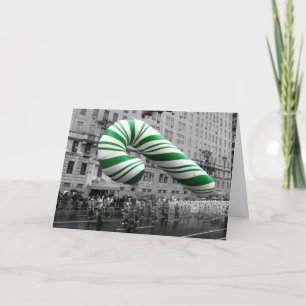 Candy cane på parad helgkort