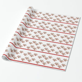 Candy cane-papper för gift presentpapper