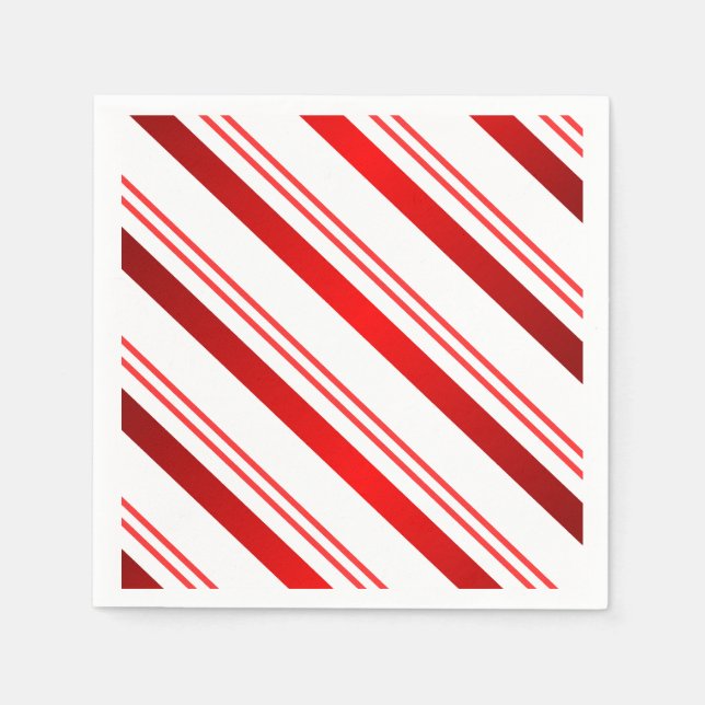 Candy cane pappersservett (Framsidan)
