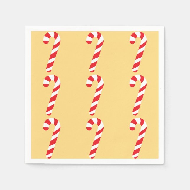Candy cane pappersservett (Framsidan)