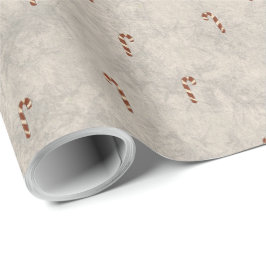 Candy Cane Pattern Wrapping Paper Presentpapper