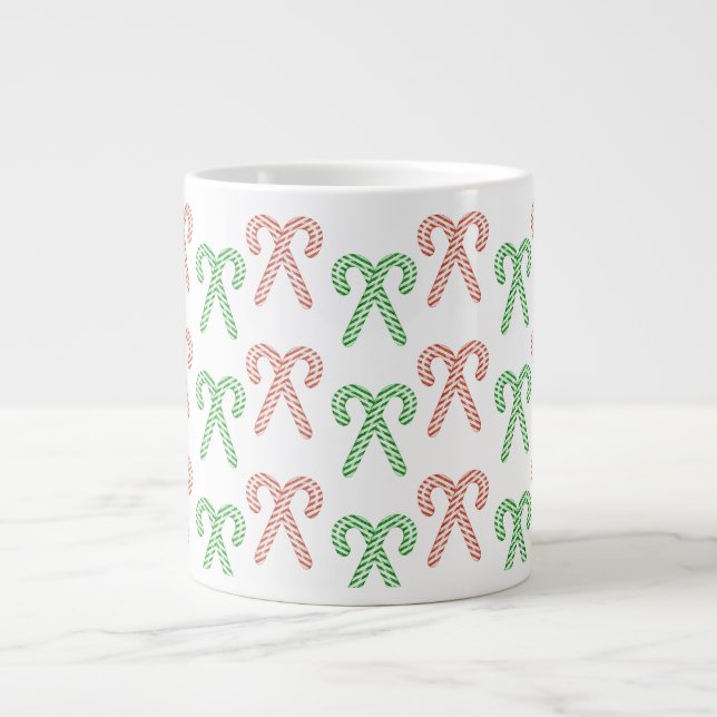 Candy cane/pepparmynt jumbo mugg (Framsidan)
